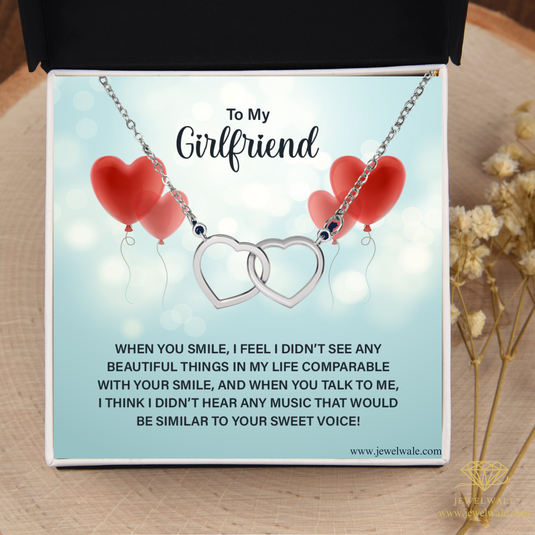 The Perfect Gift for Her - Interlocking Hearts Necklace