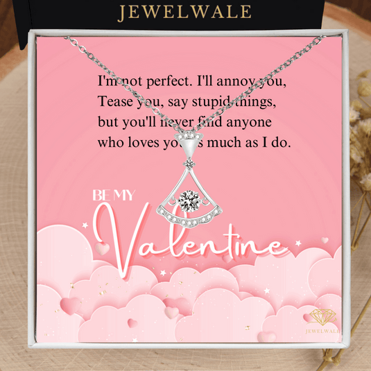Be My Valentine - Hollow Fans Dancing Diamond Zircon Pendant