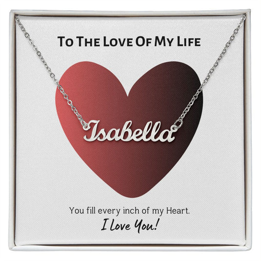 To My Love - Customize Single Name Necklace