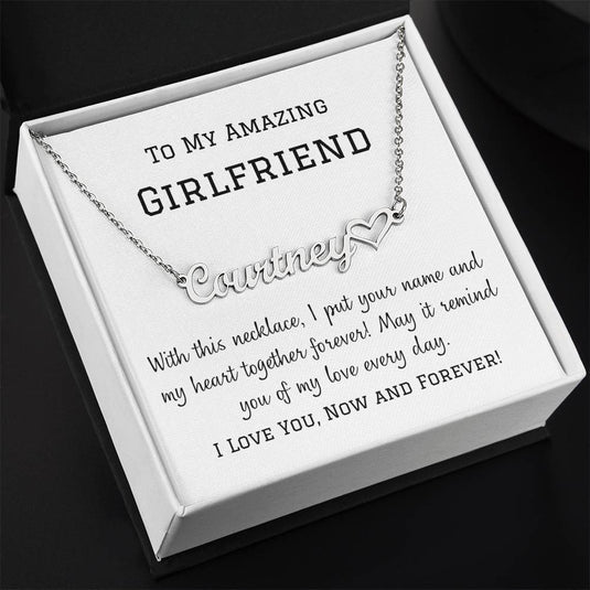 To Amazing Girlfriend - Customize Single Name Necklace