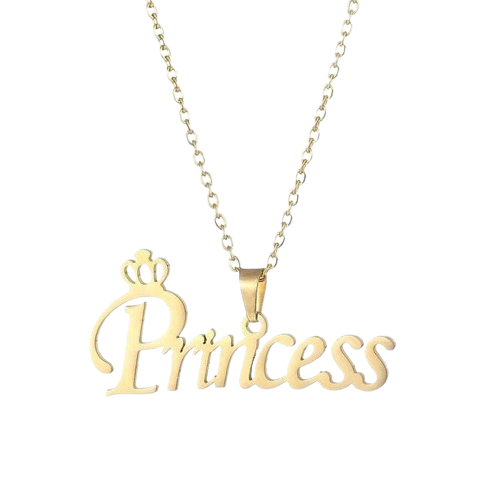 Princess Name Necklace - Stainless Steel