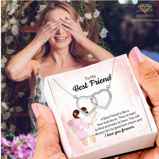 To My Special Best Friend - Interlocking Hearts Necklace